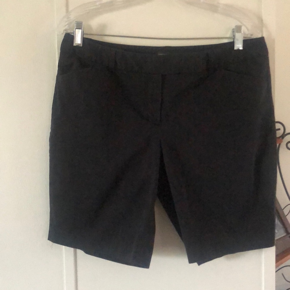 Black ladies mid length shorts